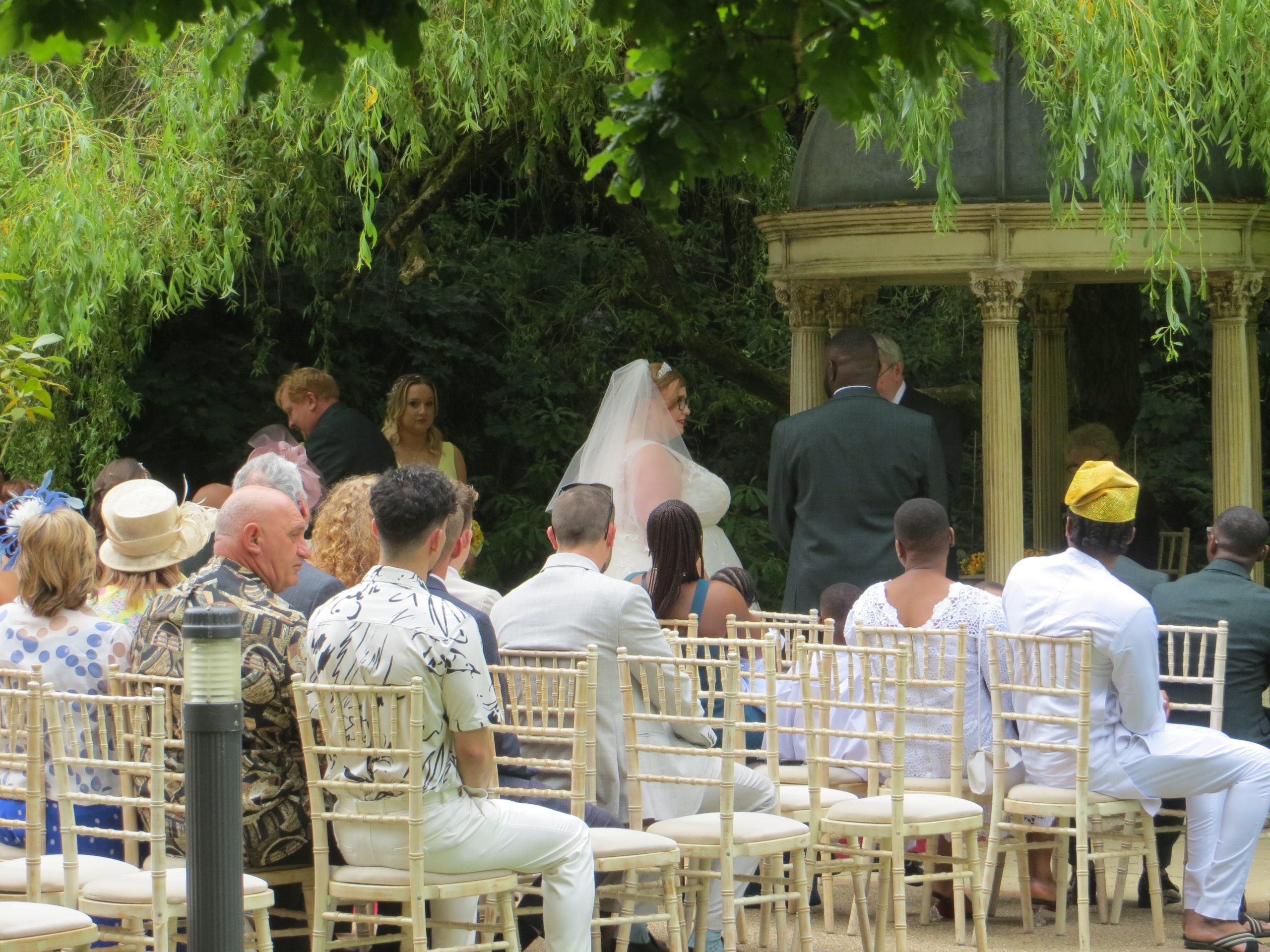 Premium wedding DJ hire service in Norfolk and Suffolk with elegant white setup and professional dancefloor lighting
