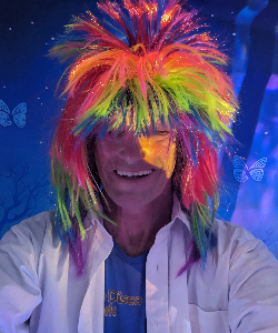 Portrait of Tim Daymond, the Norfolk DJ known as Tinsel Tim