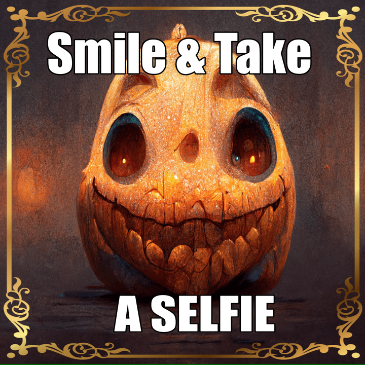 Custom welcome screen displayed on the Selfie Pod photo booth in Norfolk